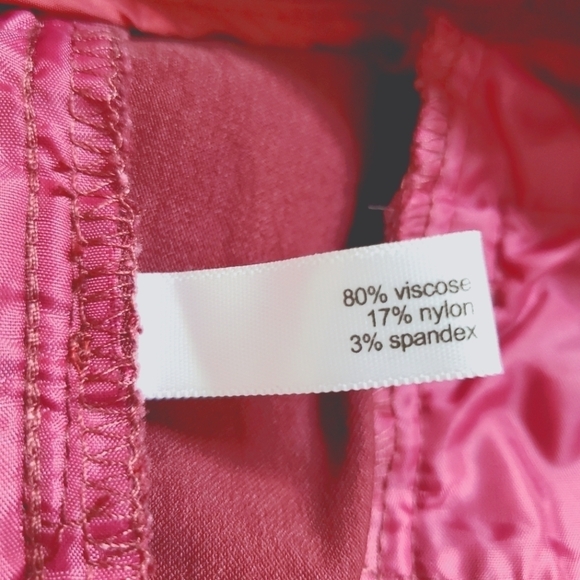 Satinato Berry Wine Slim Straight Stretch Trouser Pants - Picture 9 of 10